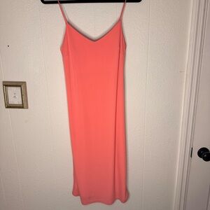 Express Coral Sleeveless Dress